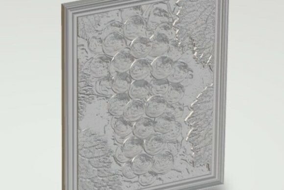 A Bunch of Grape Relief Sculpture: A Decorative 3D Printing Project