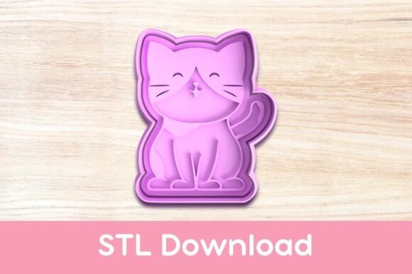 Charming Kitten Cookie Cutter and Stamp STL: A Perfect Addition for Cat Enthusiasts