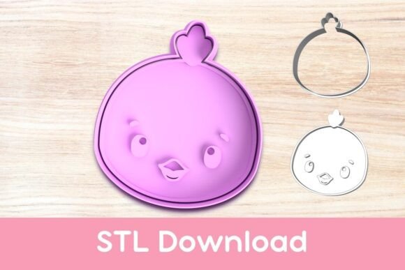 Chick Cookie Cutter and Stamp for Easter