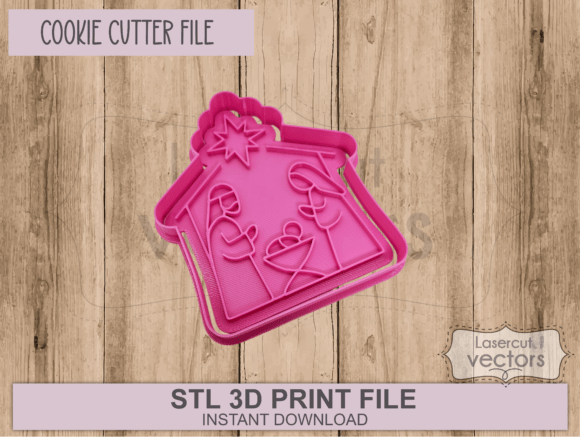 Christmas Nativity Scene Cookie Cutter