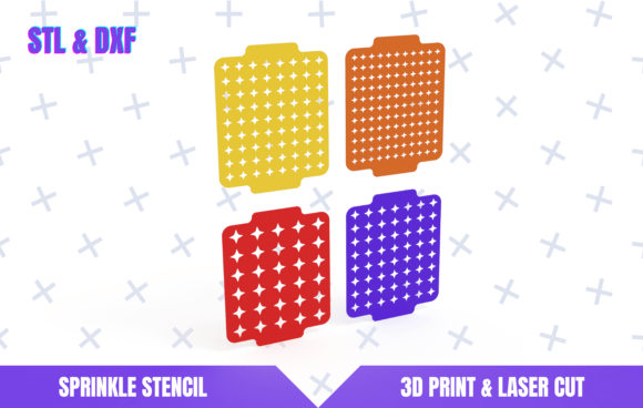 Creating Magical Designs with Star Sprinkle Stencil: A Guide to CNC Laser Cutting and 3D Printing