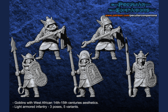 Discover the Unique West African Orcs Goblins - Goblin Light Infantry Spearmen