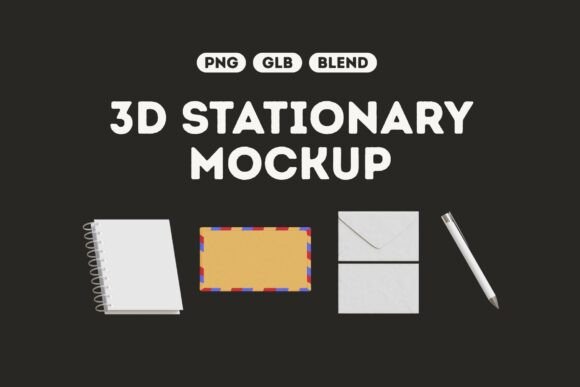 Enhance Your Brand with 3D Stationery Mockups