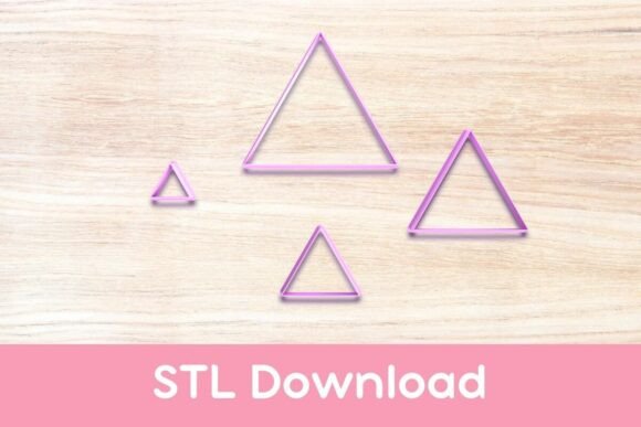 Exploring Triangles Cookie Cutter STLs for Geometric Baking