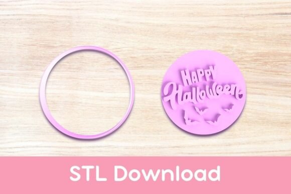 Happy Halloween Stamp Cookie Cutter and Stamp STL: Add Festive Cheer to Your Baking