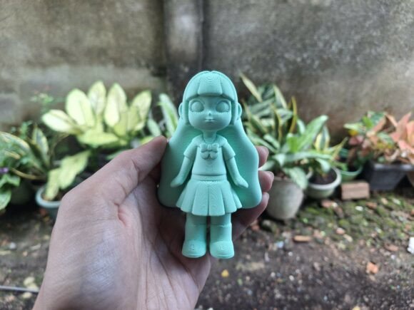 Kawaii School Girl 3D Print Model: A Charming Addition to Any Collection