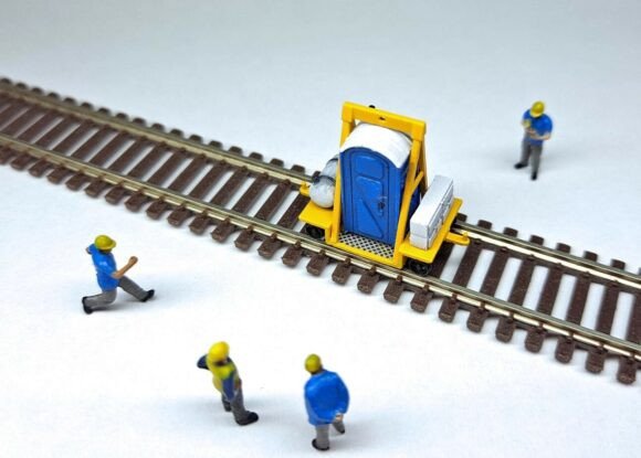 N Scale Porta Potty Rail Cart: A Creative Design Asset
