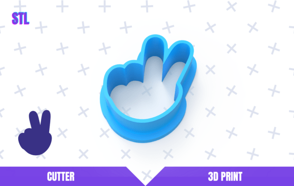 Peace Hand Cookie Cutter STL File: A Creative Addition to Your Baking Toolkit