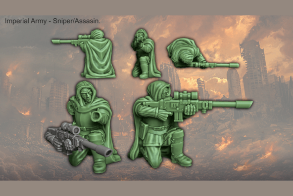 Sneaky Sniper: Elite Marksman for Creative Projects