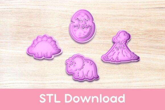 Start Your Prehistoric Baking Adventure with Dinosaur Pack 1 Cookie Cutters and Stamp STLs