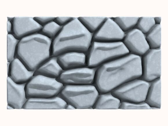 Stone Wall 202: A Versatile 3D Model for Creative Projects