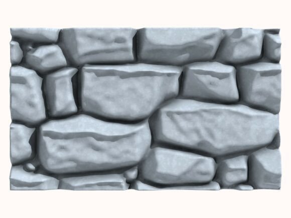 Stone Wall 205: A Versatile 3D Model for Architectural Visualization, Games, and 3D Printing