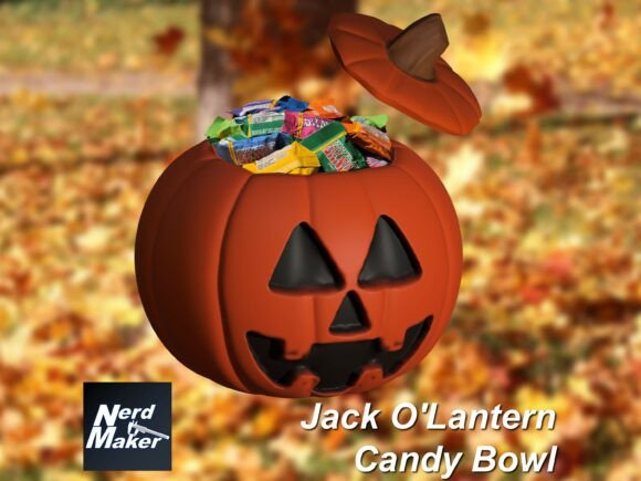 Strategic Use of a Jack O Lantern Candy Bowl for Halloween