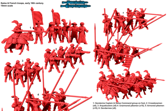 Swiss French - Army Bundle: A Comprehensive 3D Printing Solution for Wargaming Enthusiasts