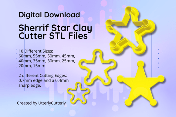 Unearth a Treasure Trove of Cowboy Western Sheriff Badge Star Clay Cutters