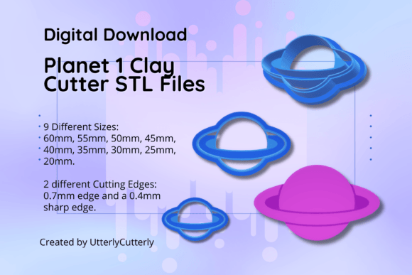 Unlock Your Creativity with the Clay Cutter STL File Planet 1- Space Sat