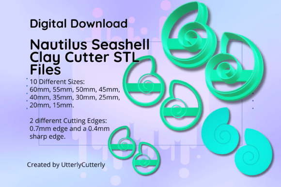 Unlocking Creativity with the Clay Cutter STL File Nautilus Seashell