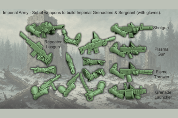 Winter Grenadiers Weapon Arm Set: A Versatile Addition for Your Imperial Army